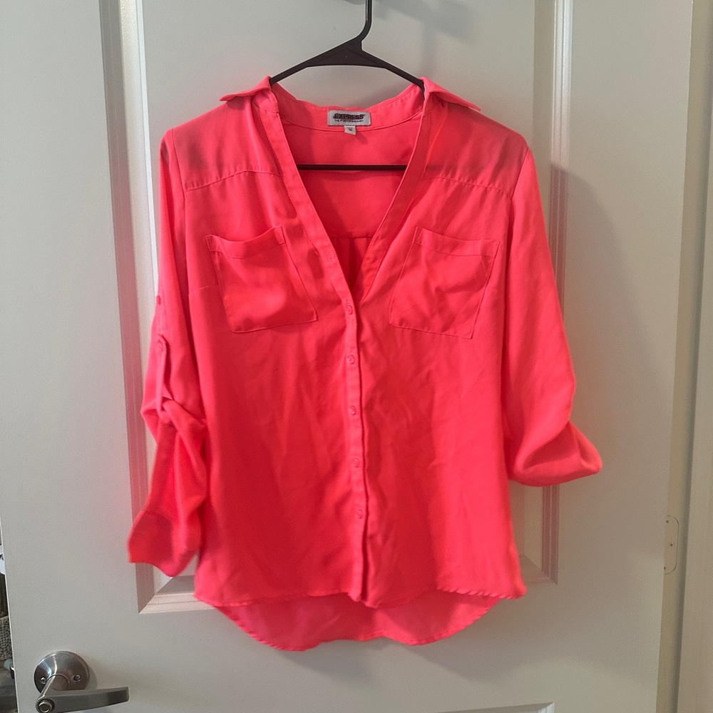 Express rare hot pink portofino shirt